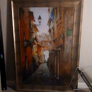 Rustic Street Scene Framed Art